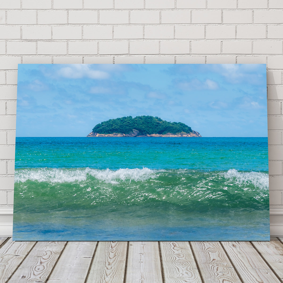 Wave and Island Wall Art