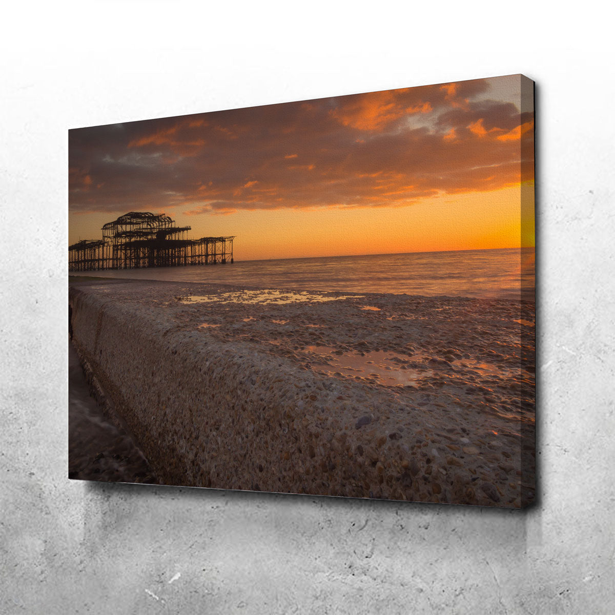 Sunset at West Pier Wall Art