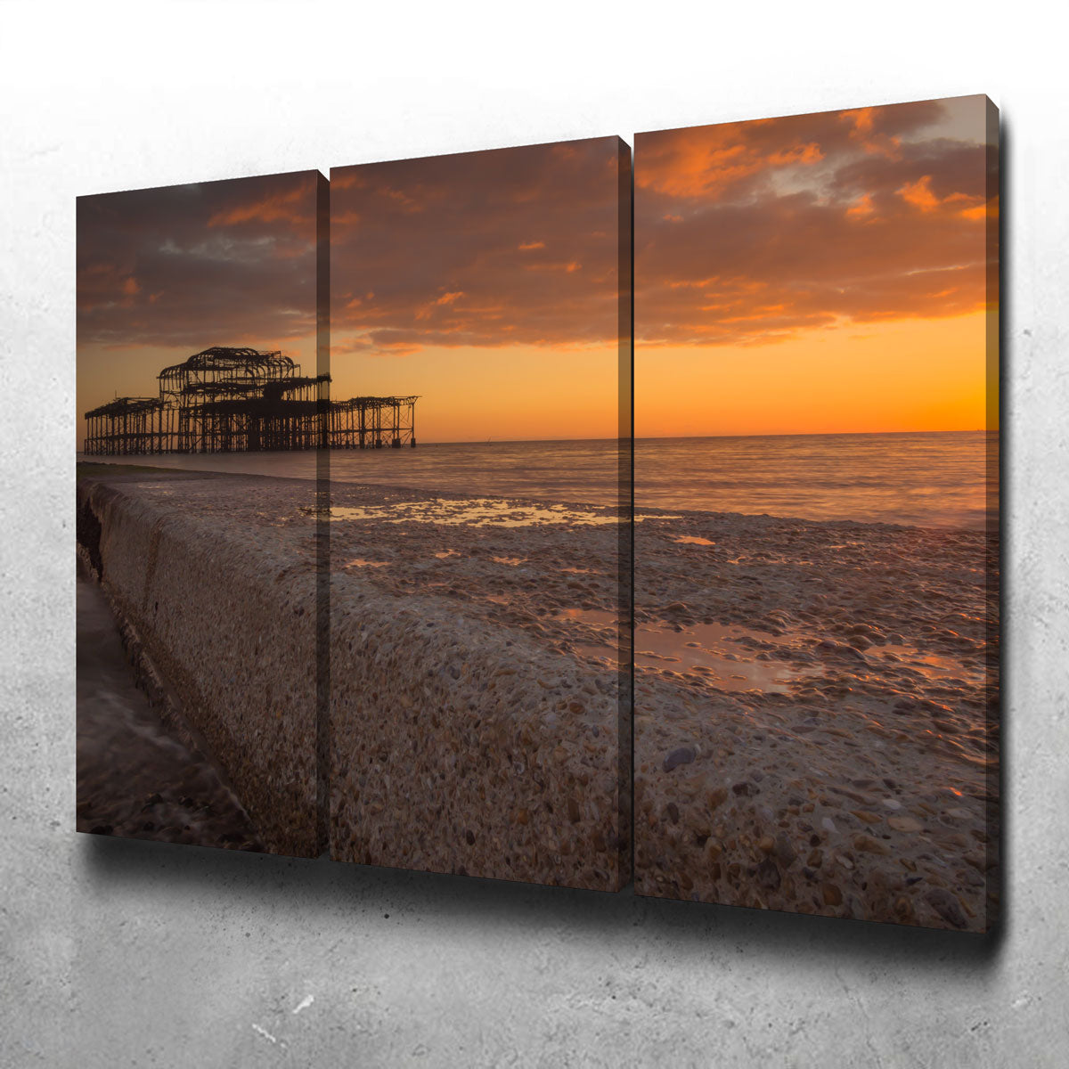 Sunset at West Pier Wall Art