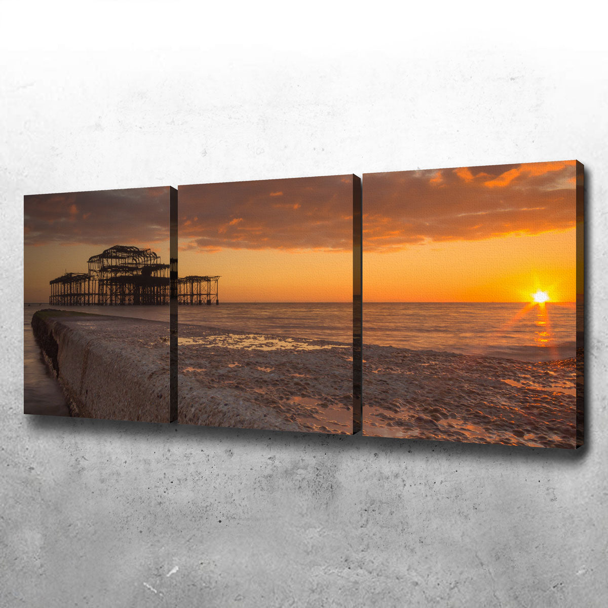 Sunset at West Pier Wall Art