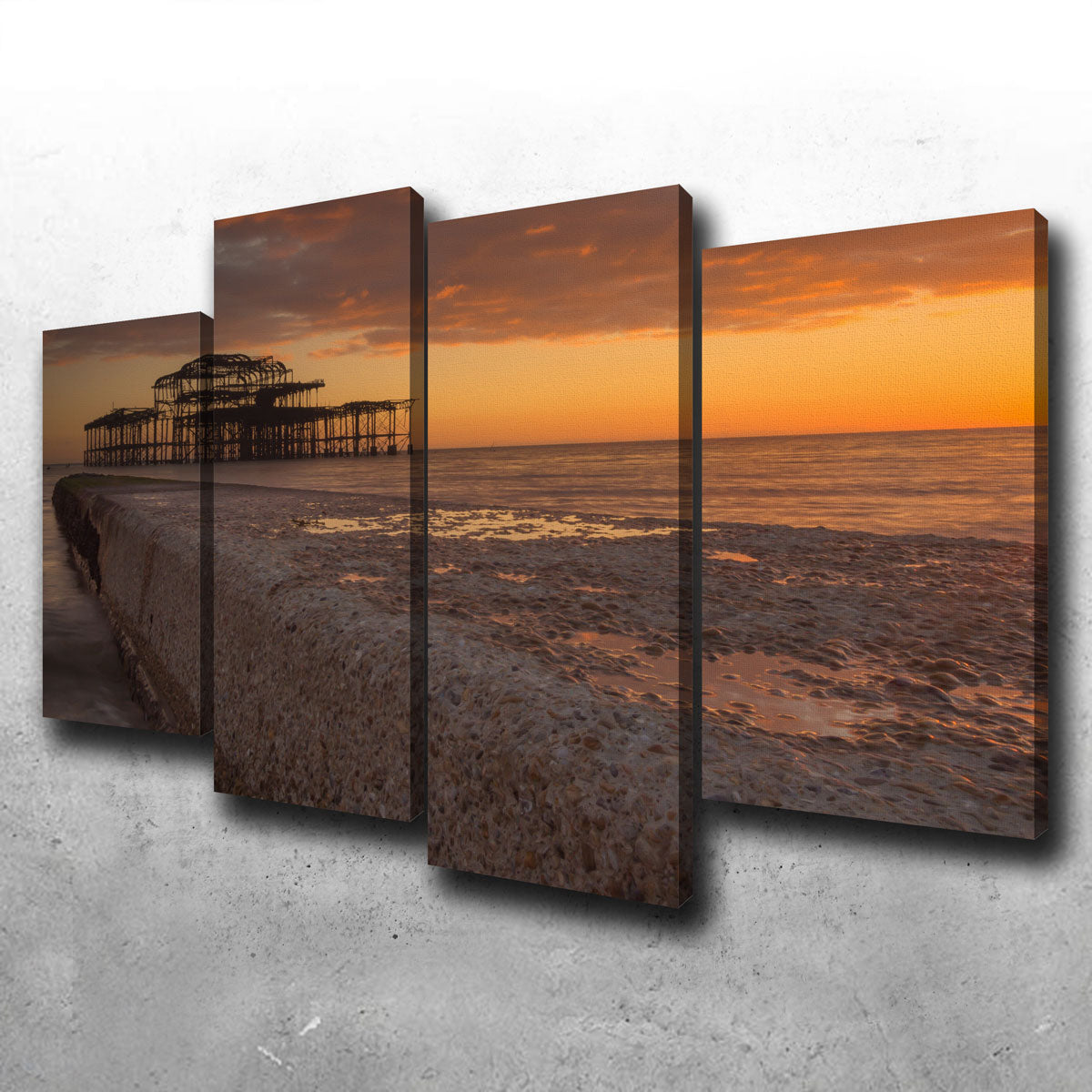 Sunset at West Pier Wall Art