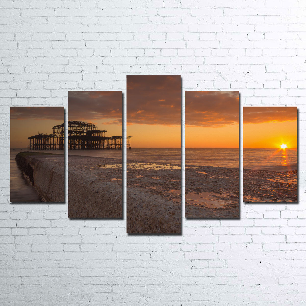 Sunset at West Pier Wall Art