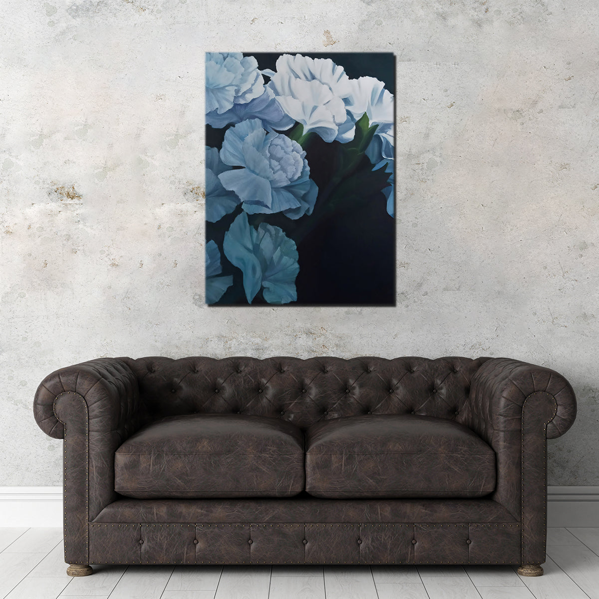 White Carnations Wall Art