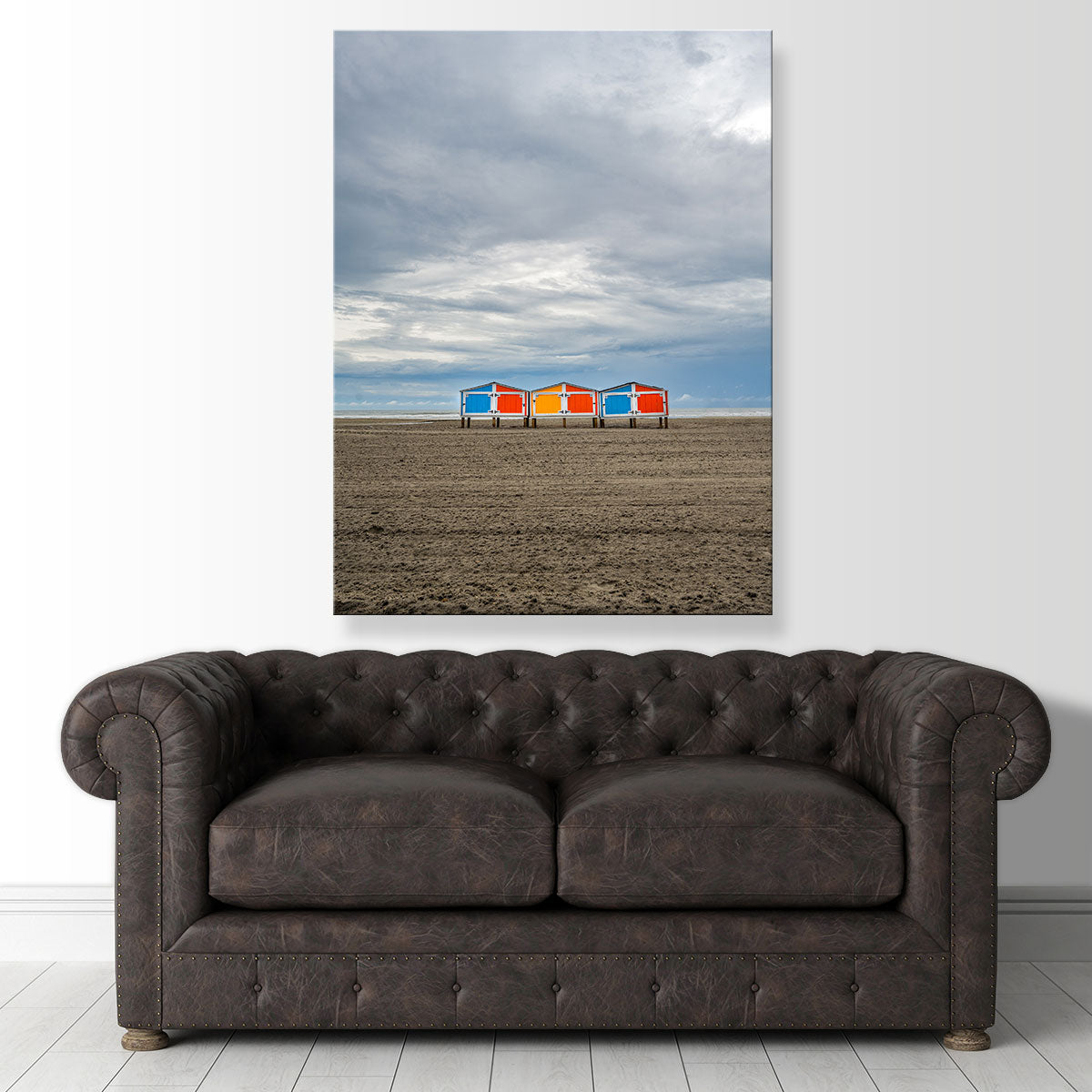 Wild Beach Huts Wall Art