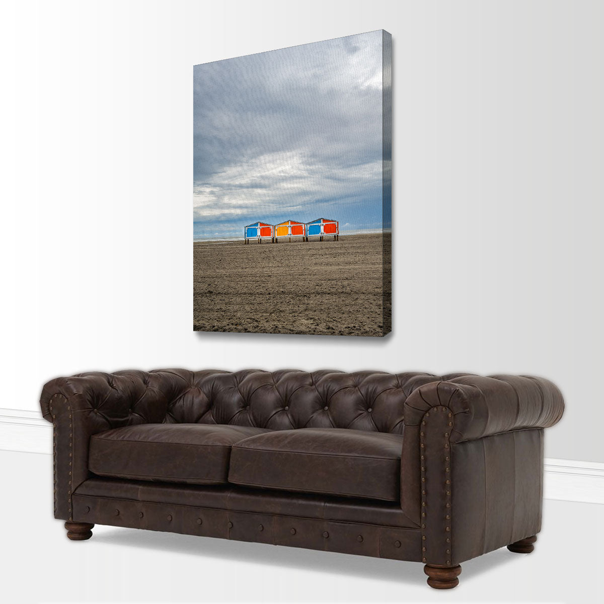 Wild Beach Huts Wall Art