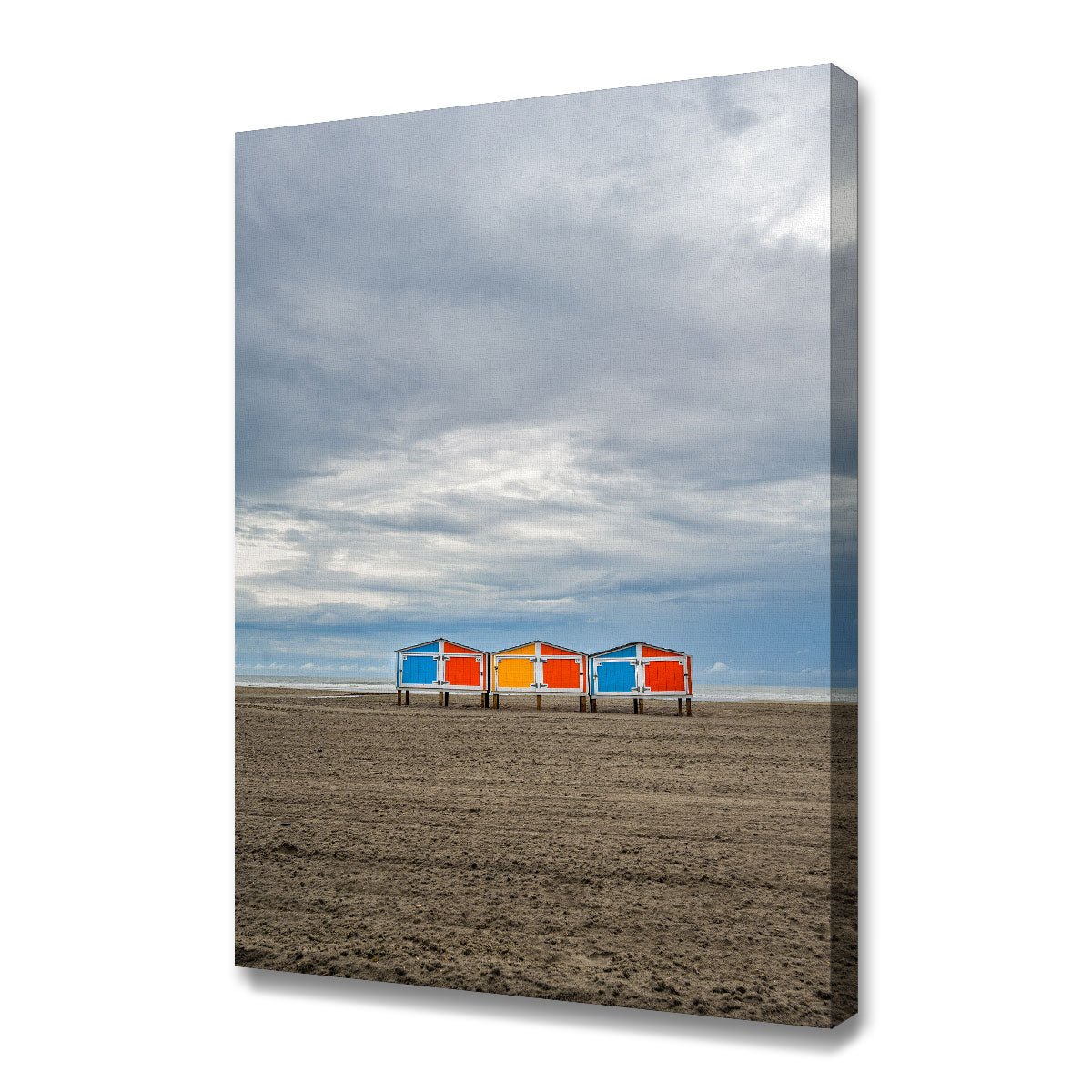 Wild Beach Huts Wall Art