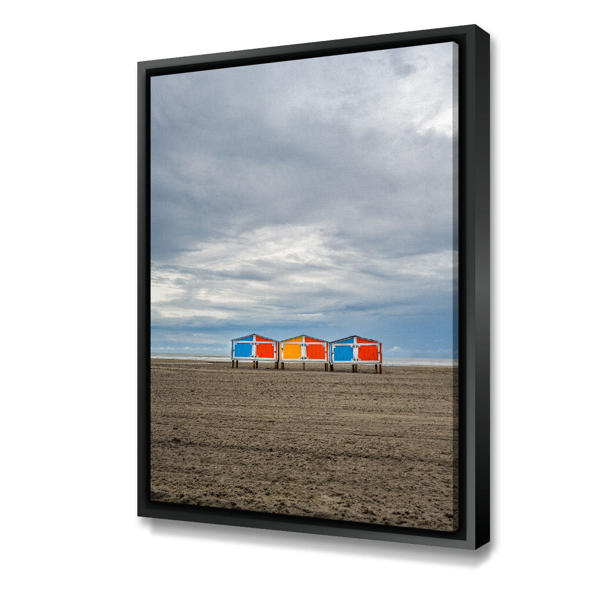 Wild Beach Huts Wall Art