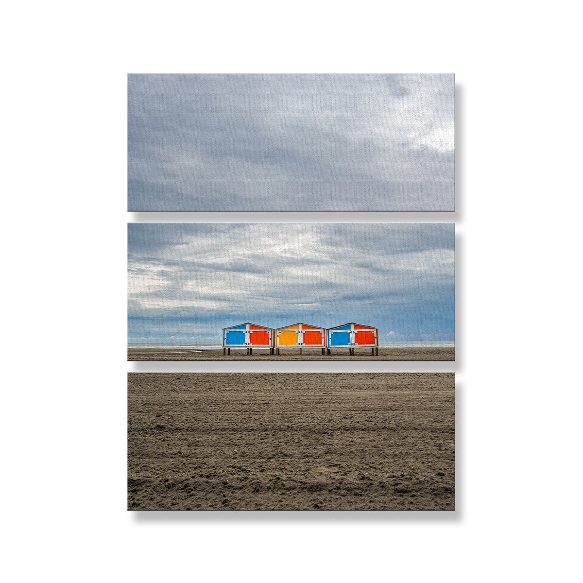 Wild Beach Huts Wall Art