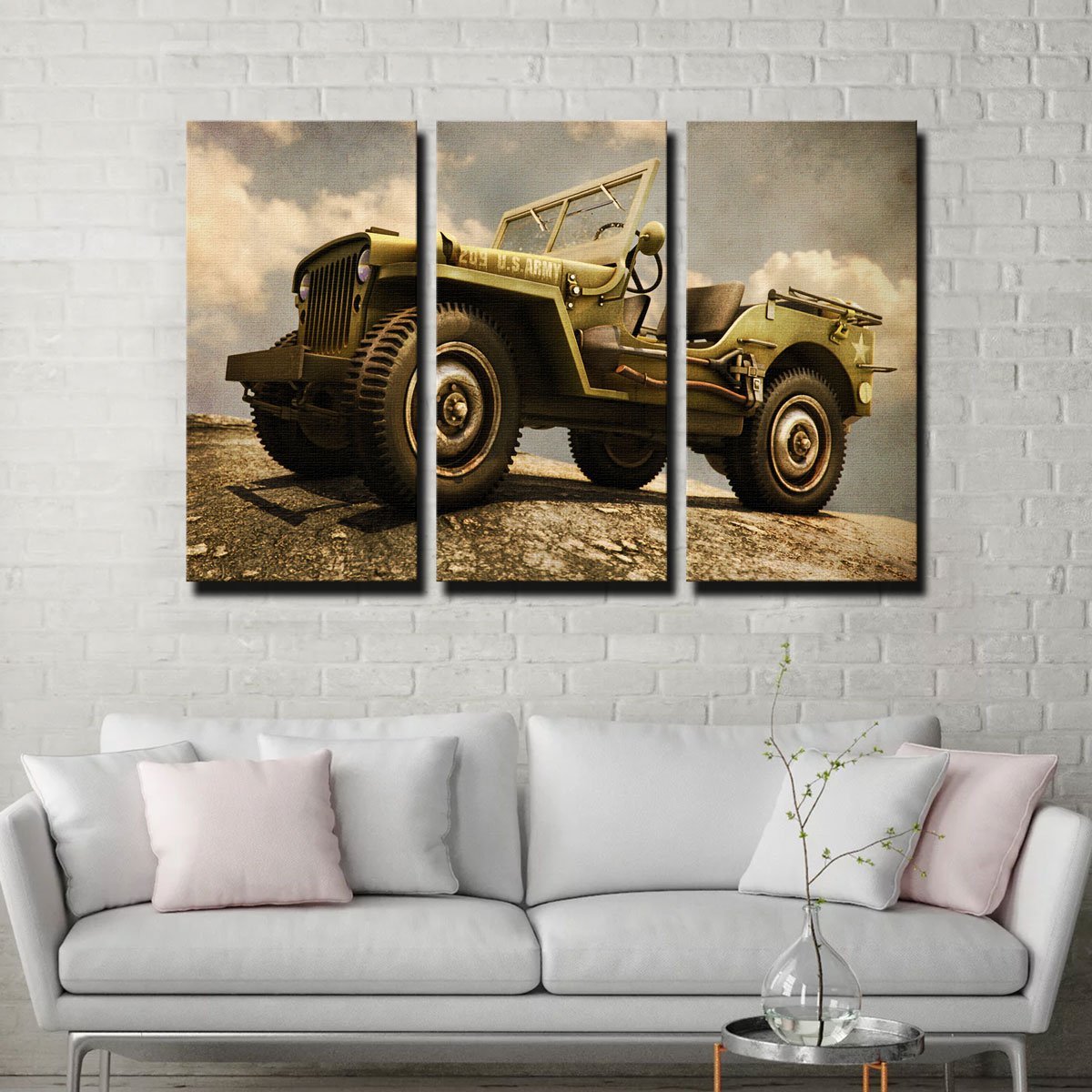 Willys Military Jeep Wall Art