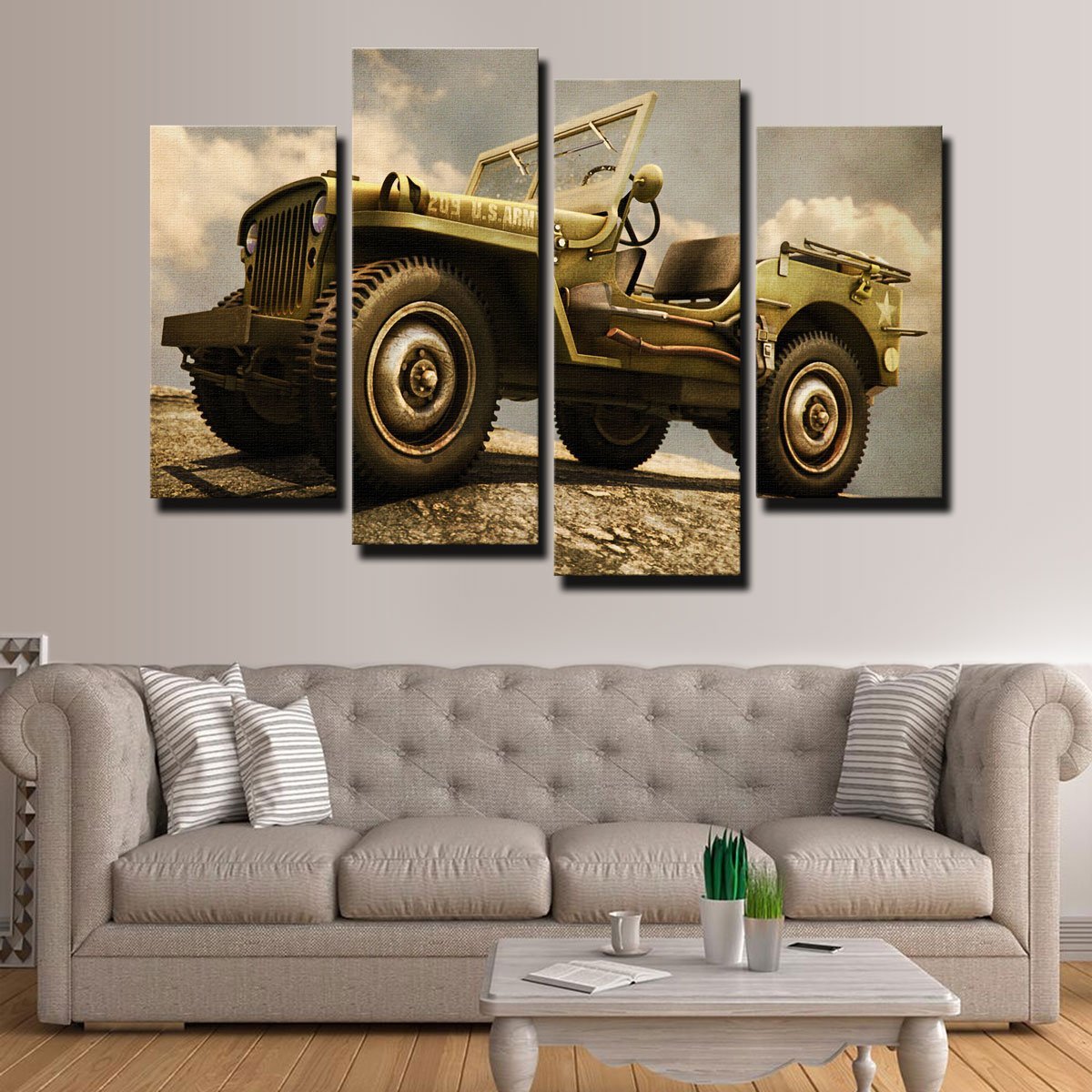 Willys Military Jeep Wall Art