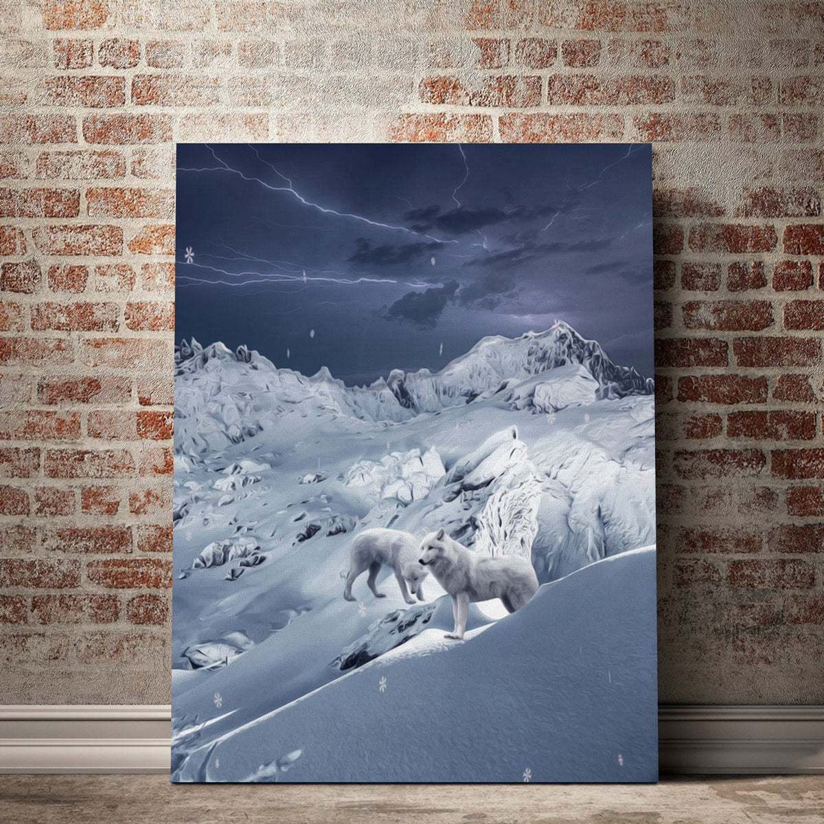 Wolf IceLand Canvas Set