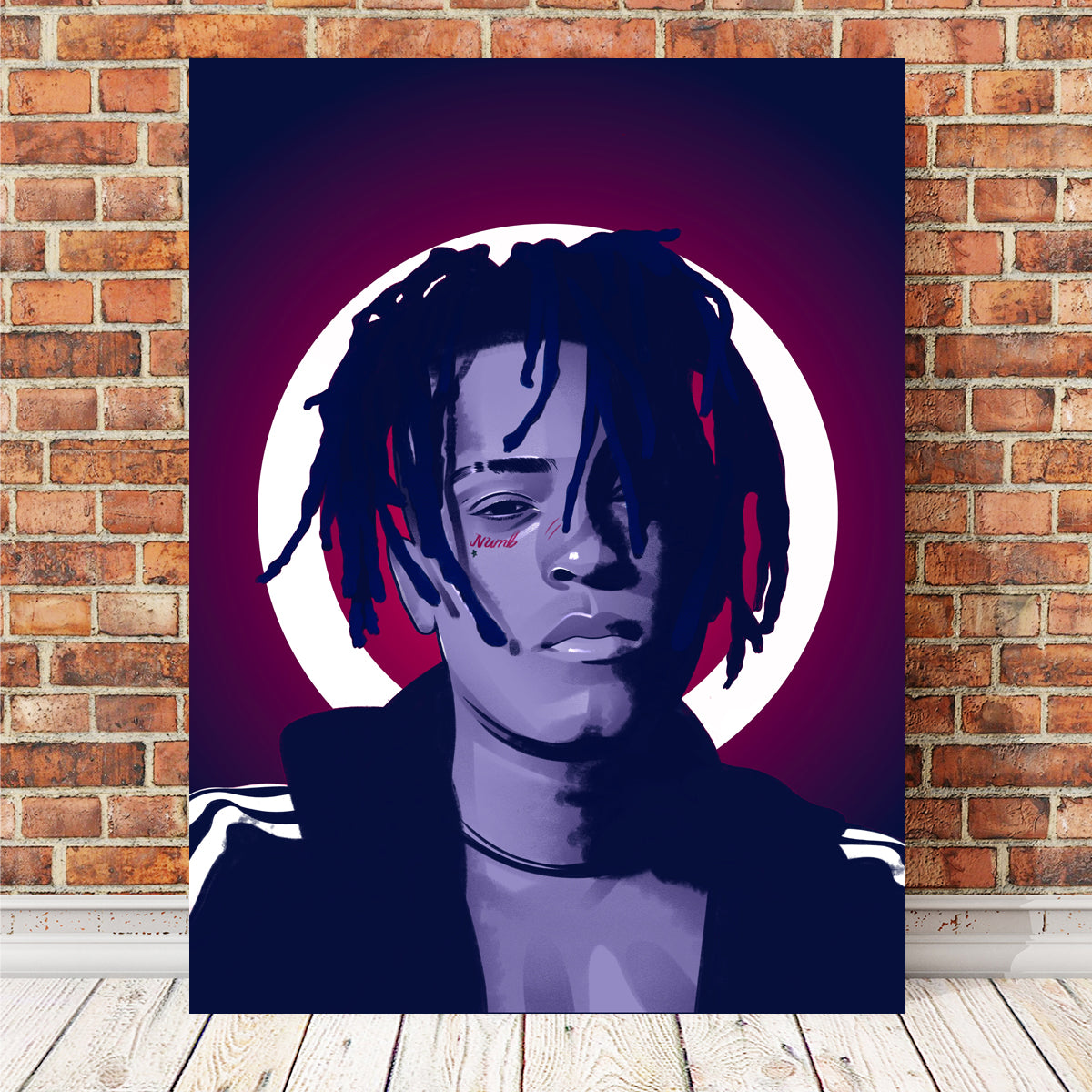 XXXTentacion Blue Wall Art