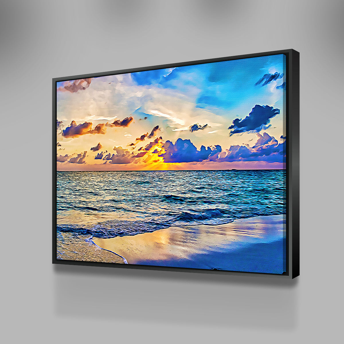 Azure Sunset Wall Art