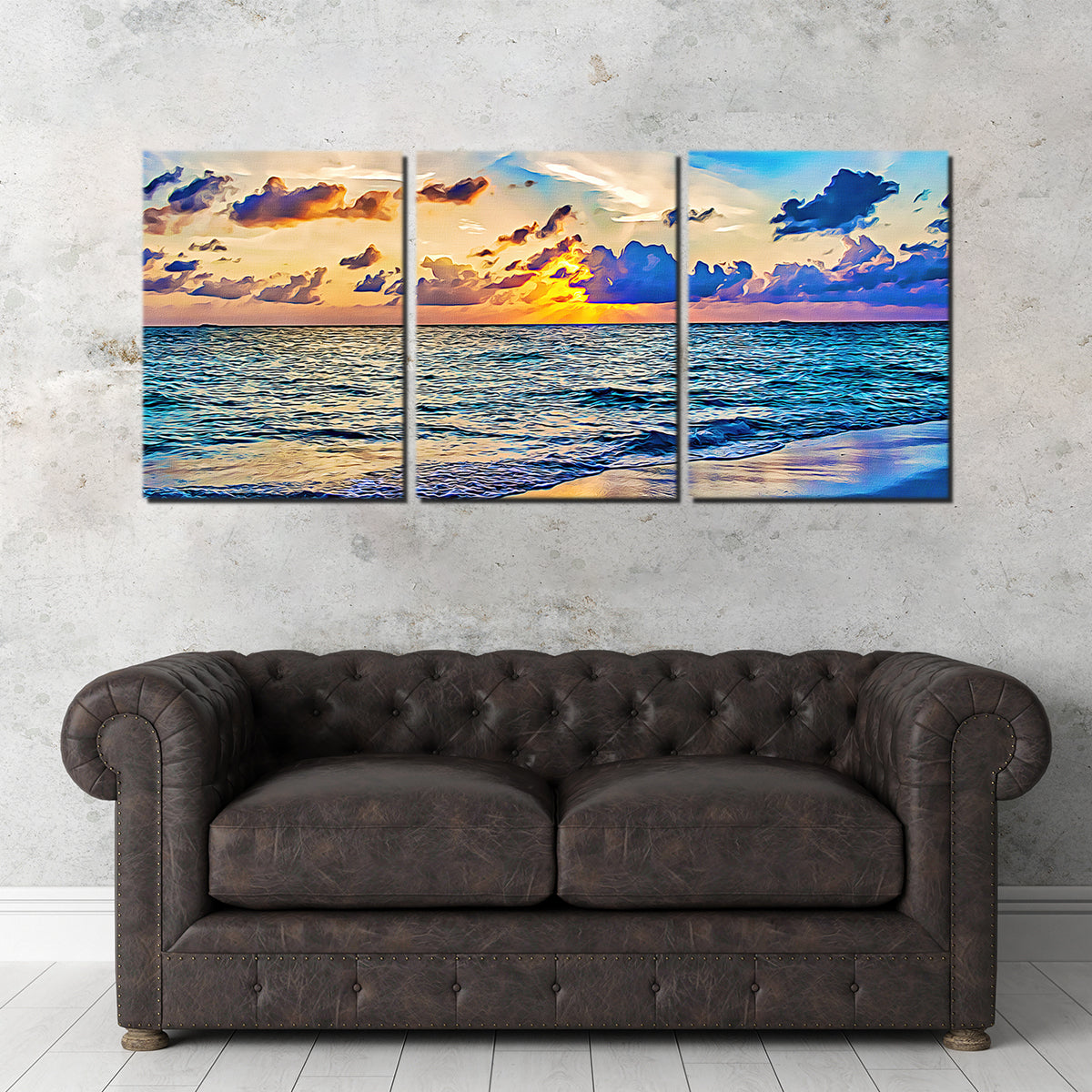 Azure Sunset Wall Art