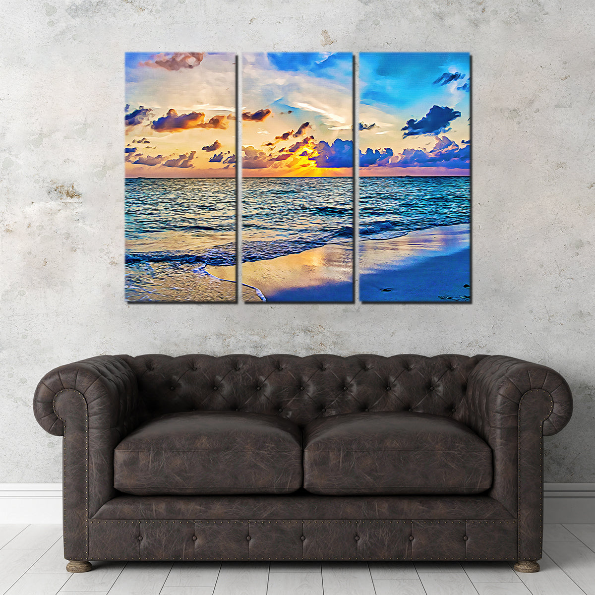 Azure Sunset Wall Art