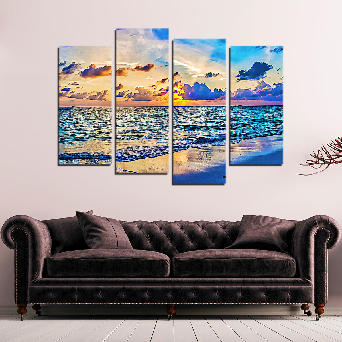 Azure Sunset Wall Art