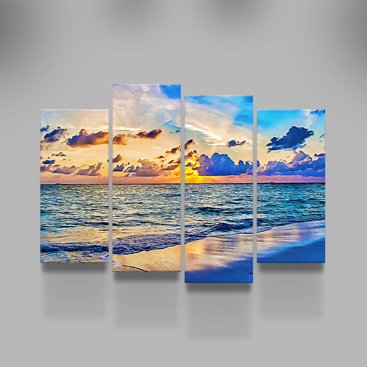 Azure Sunset Wall Art
