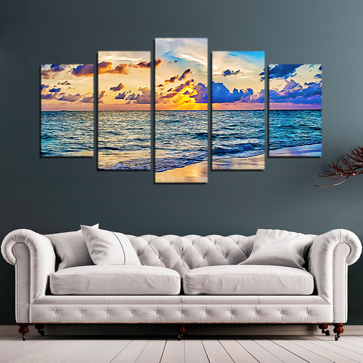 Azure Sunset Wall Art