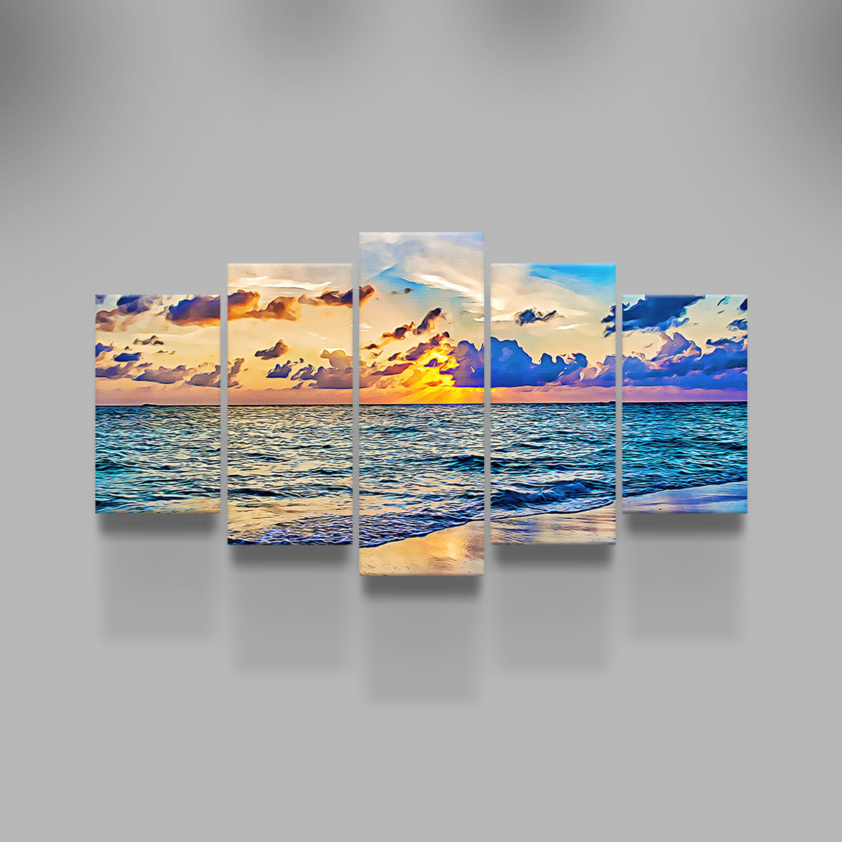 Azure Sunset Wall Art