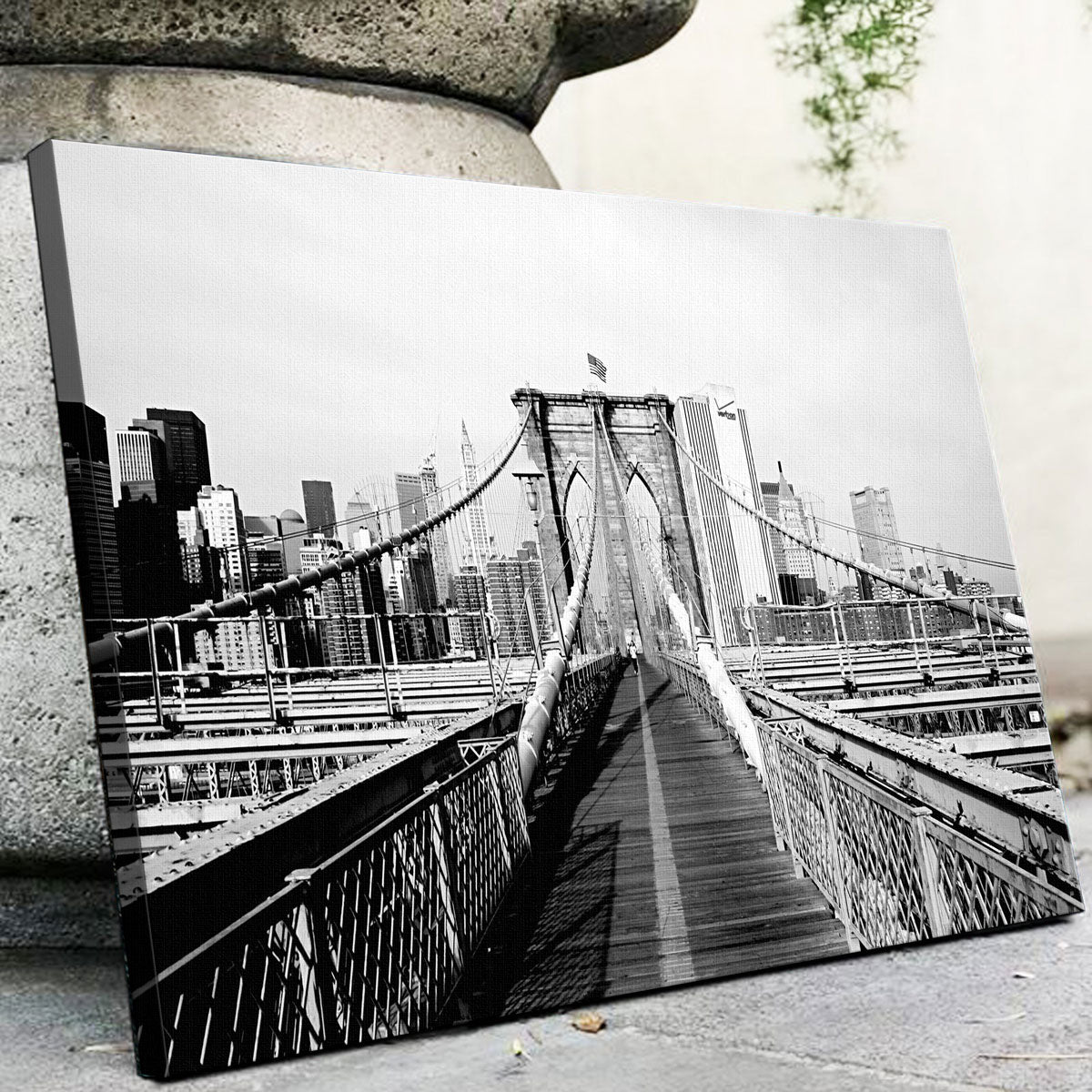 Brooklyn Bridge Flag Wall Art
