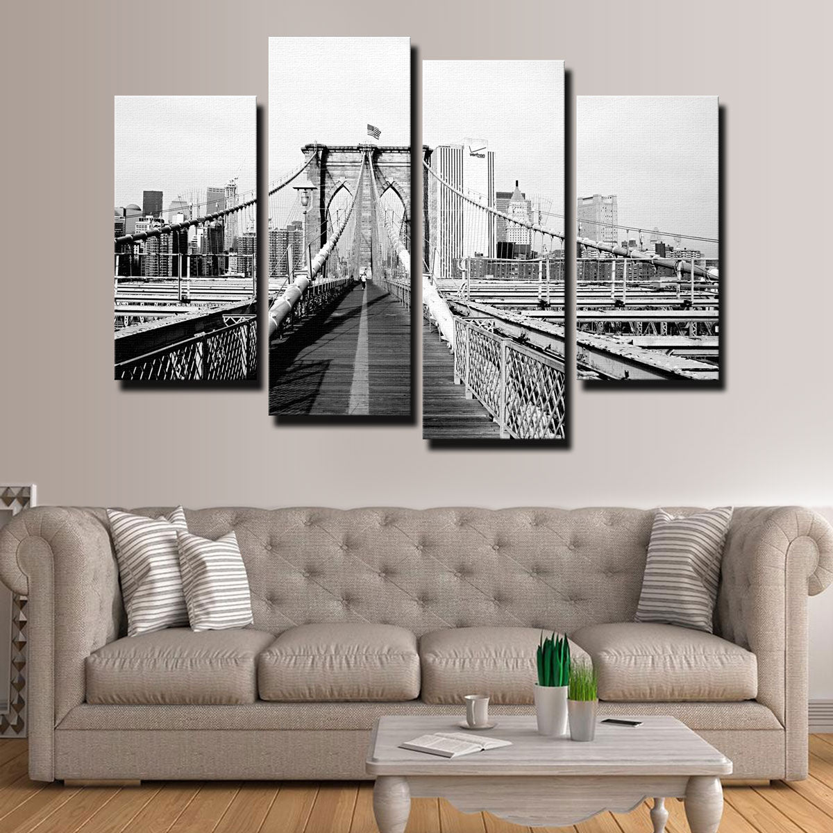 Brooklyn Bridge Flag Wall Art