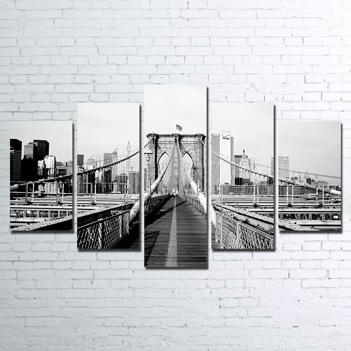 Brooklyn Bridge Flag Wall Art