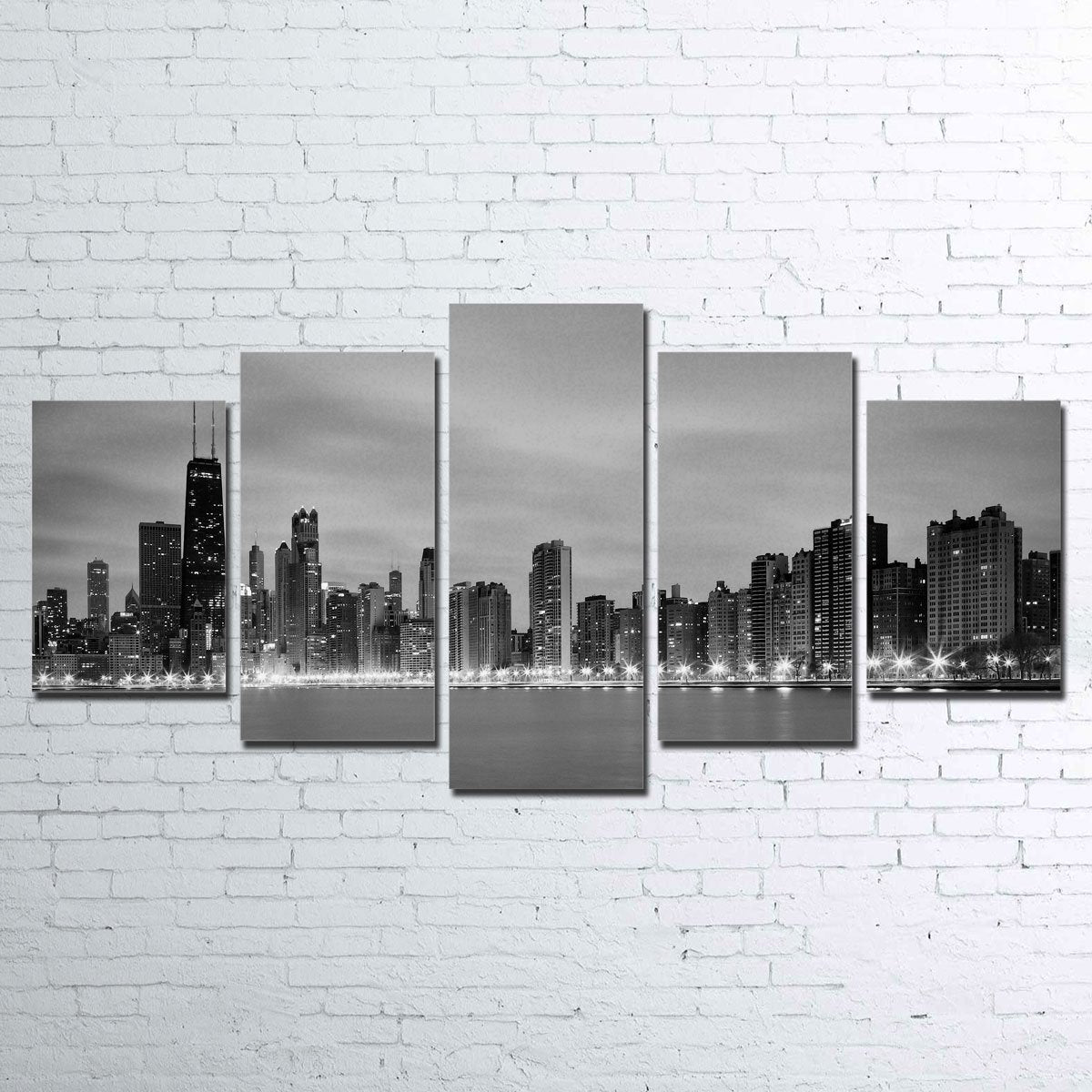 Canvas - Chicago Skyline 5 Piece Canvas Set