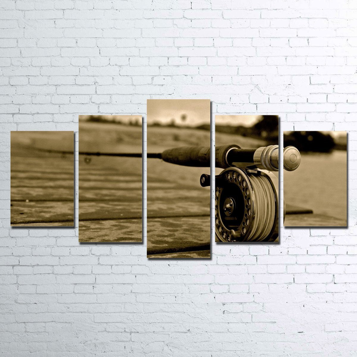 Canvas - Fly Fishing Rod 5 Piece Canvas Set