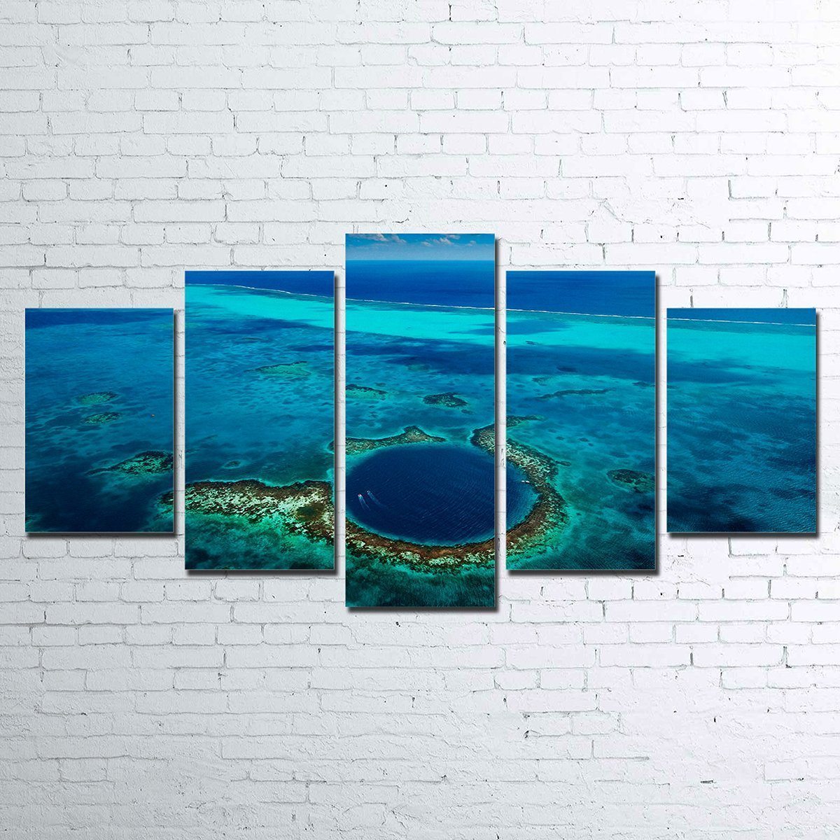Canvas - Great Blue Hole 5 Piece Canvas Set