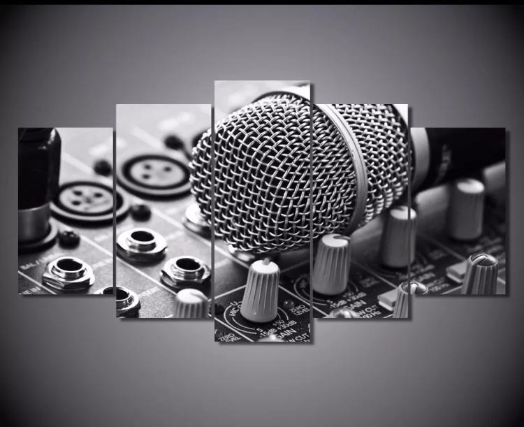 Canvas - Microphone Mixer 5 Piece Canvas Set