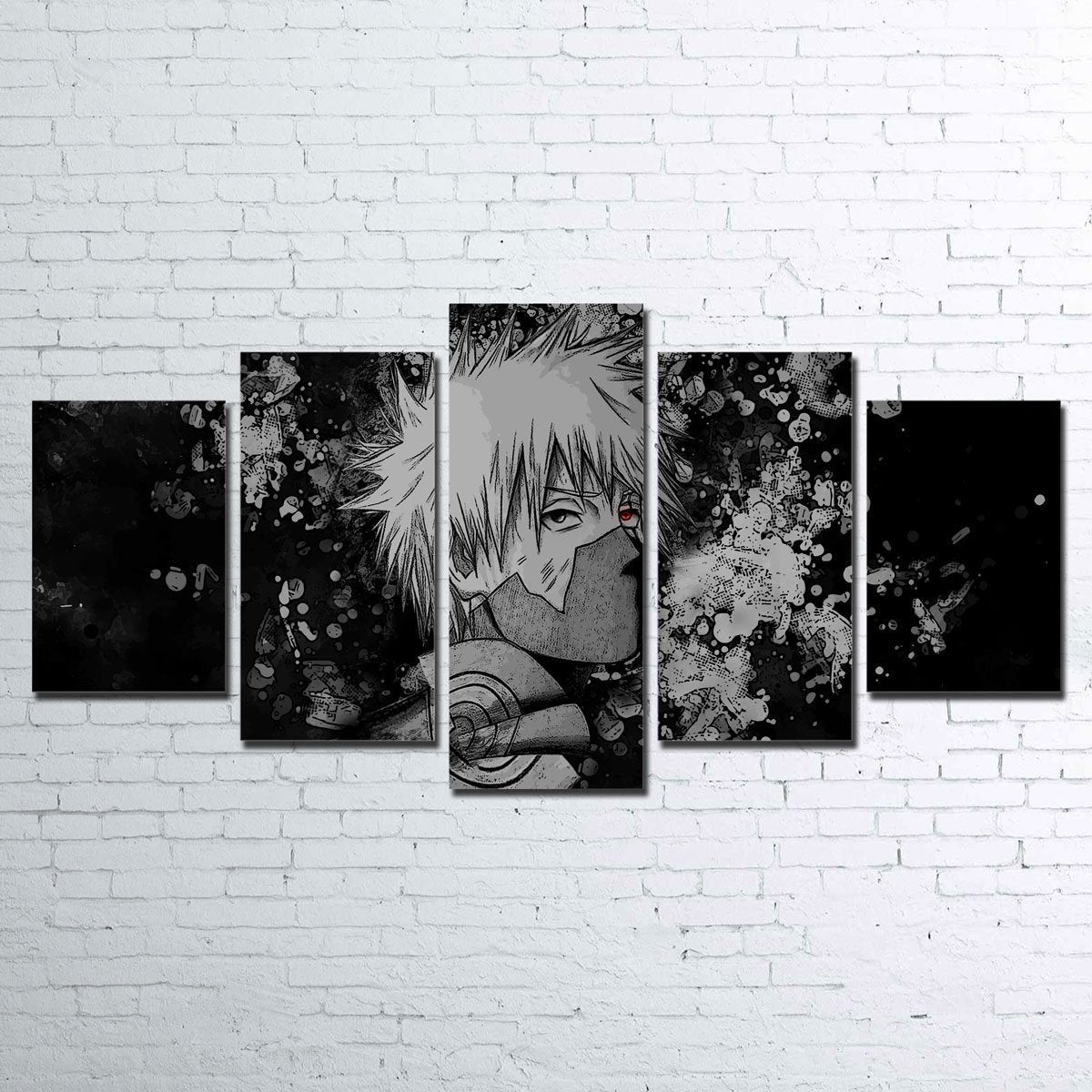 Naruto Kakashi 5 Piece Canvas Set