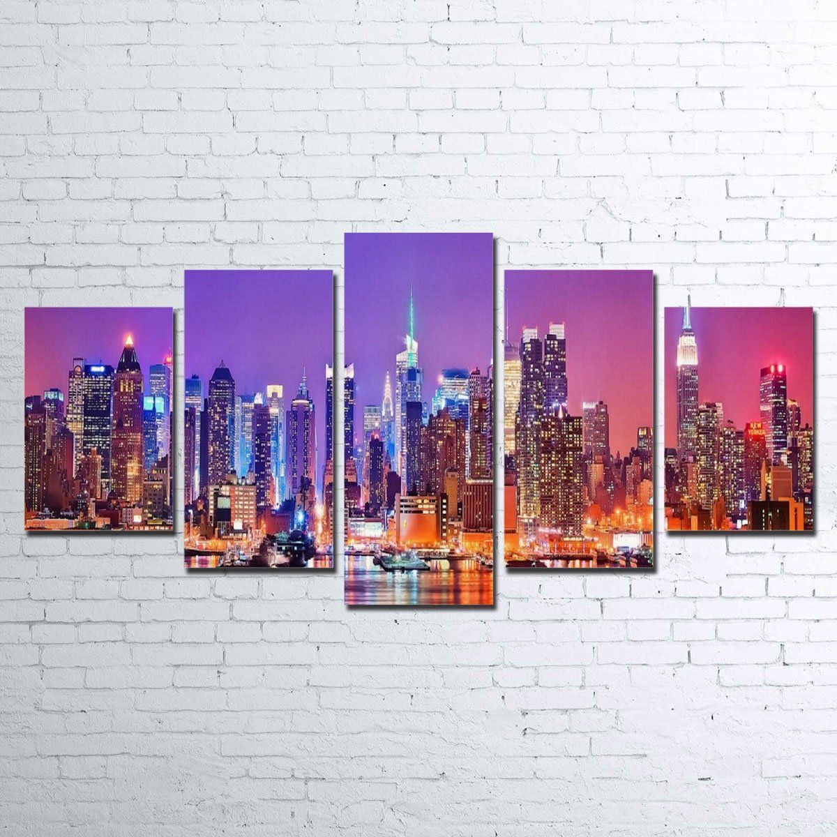 Canvas - New York Skyline 5 Piece Canvas Set