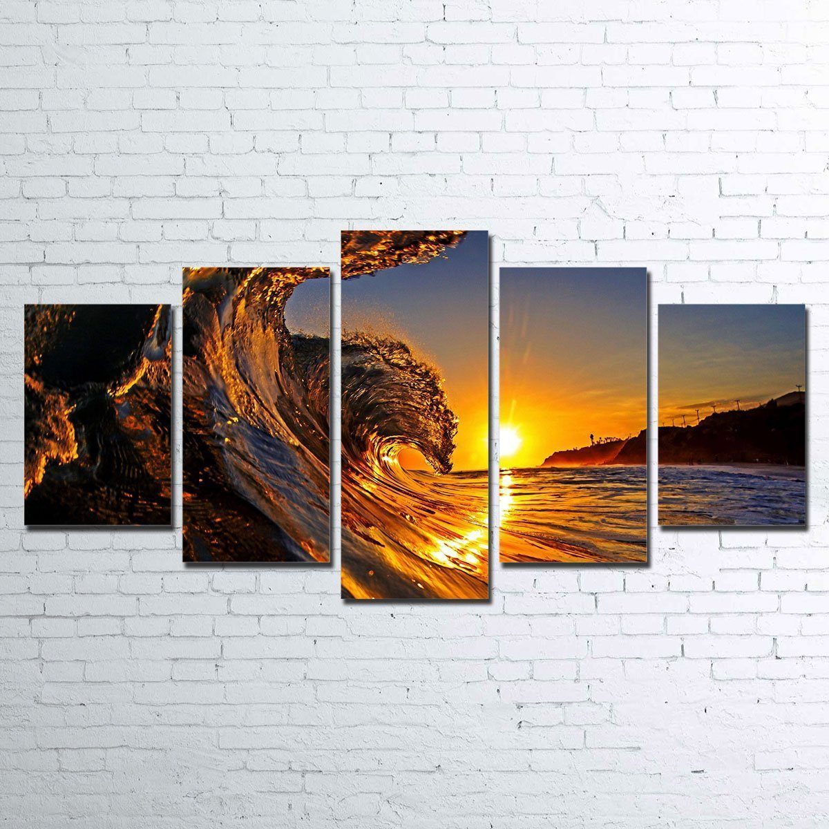 Canvas - Solar Waves 5 Piece Canvas Set