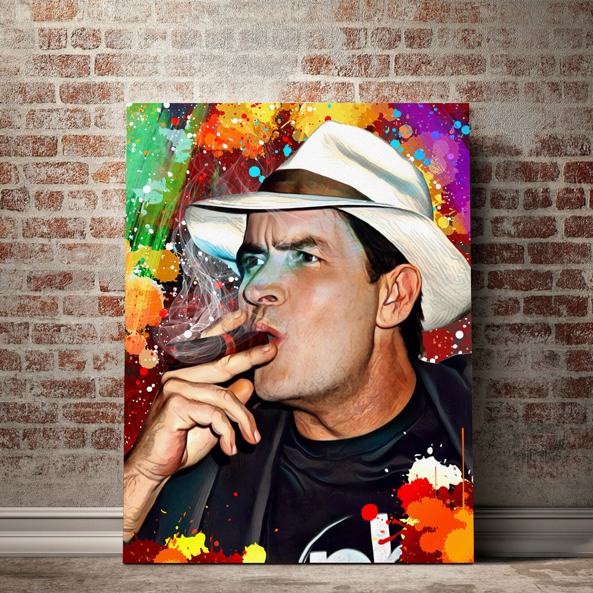 Charlie Sheen WINNING Canvas Wall Art