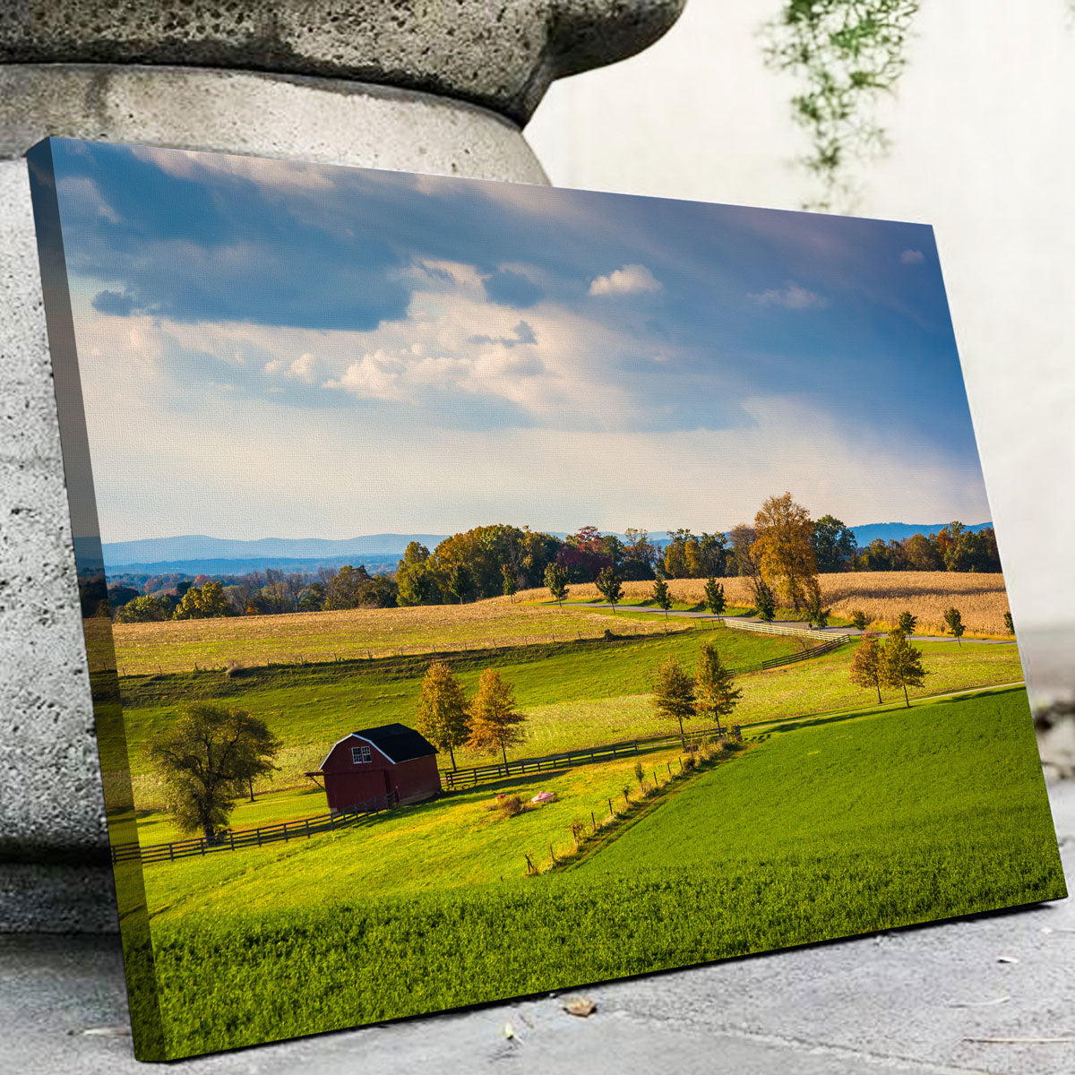 Fields and Hills in York County Wall Art