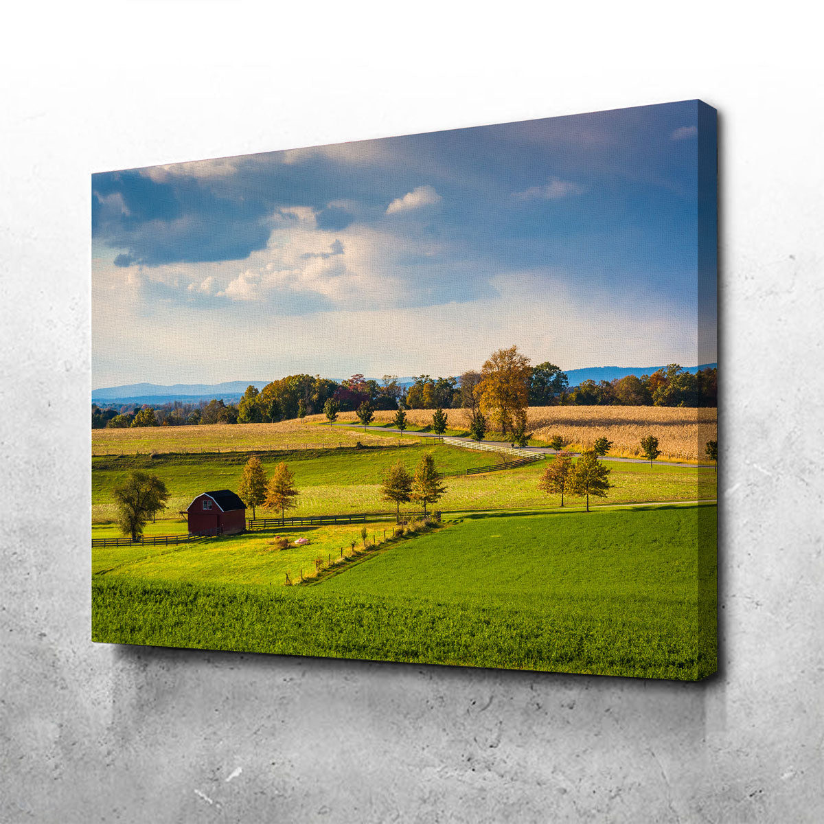 Fields and Hills in York County Wall Art