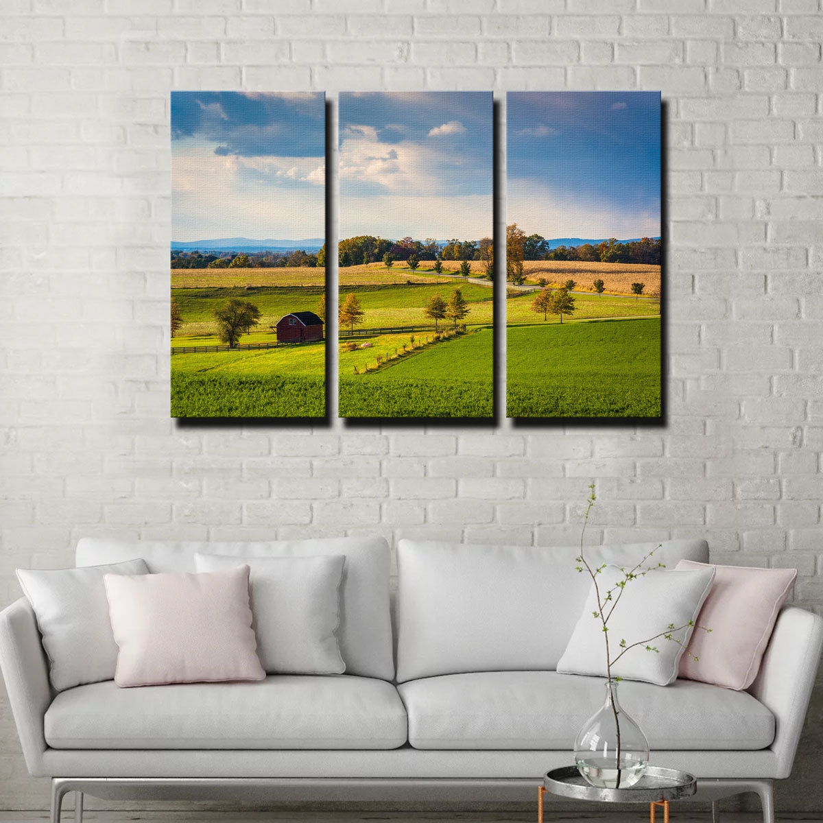 Fields and Hills in York County Wall Art