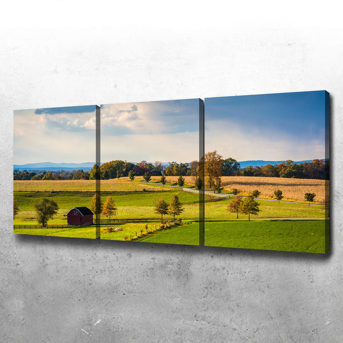 Fields and Hills in York County Wall Art