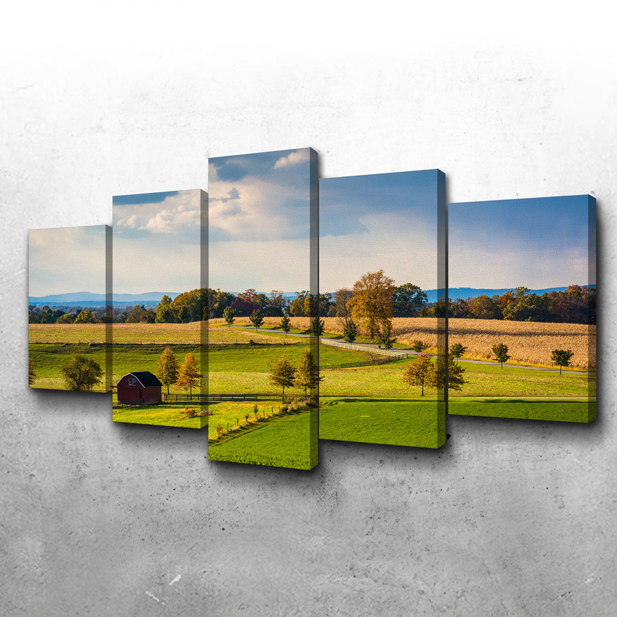 Fields and Hills in York County Wall Art