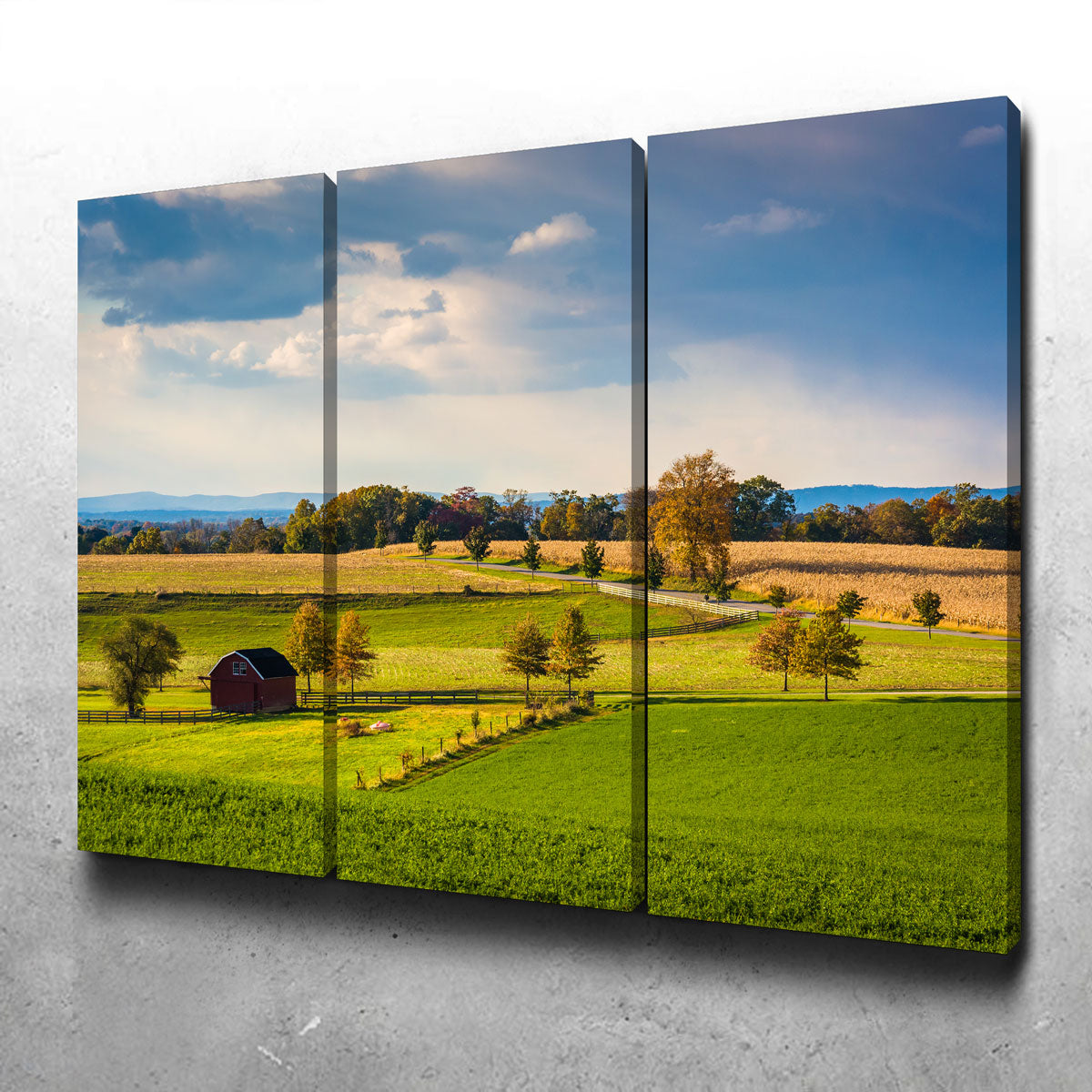 Fields and Hills in York County Wall Art