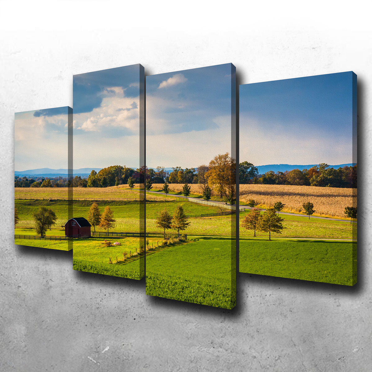 Fields and Hills in York County Wall Art