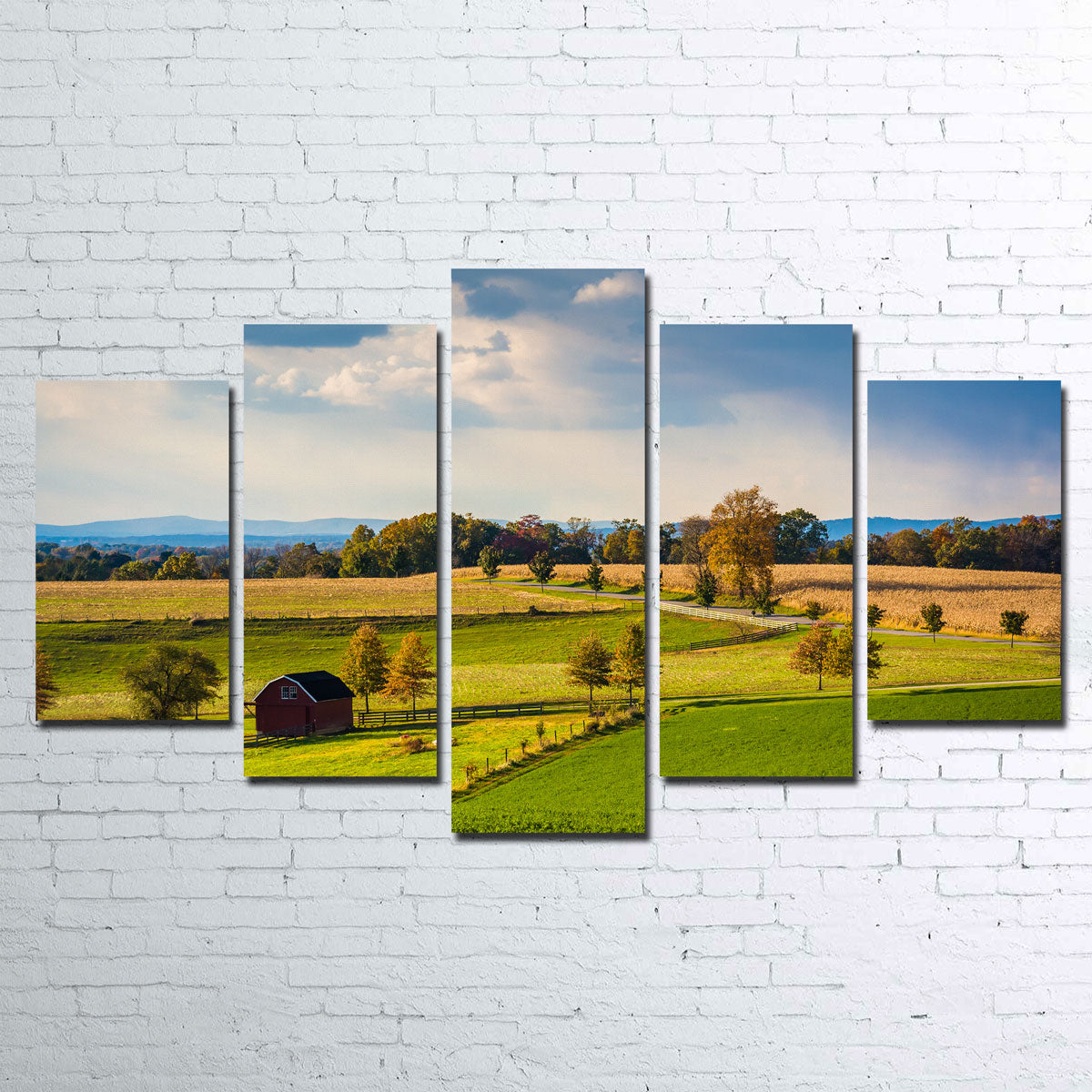 Fields and Hills in York County Wall Art