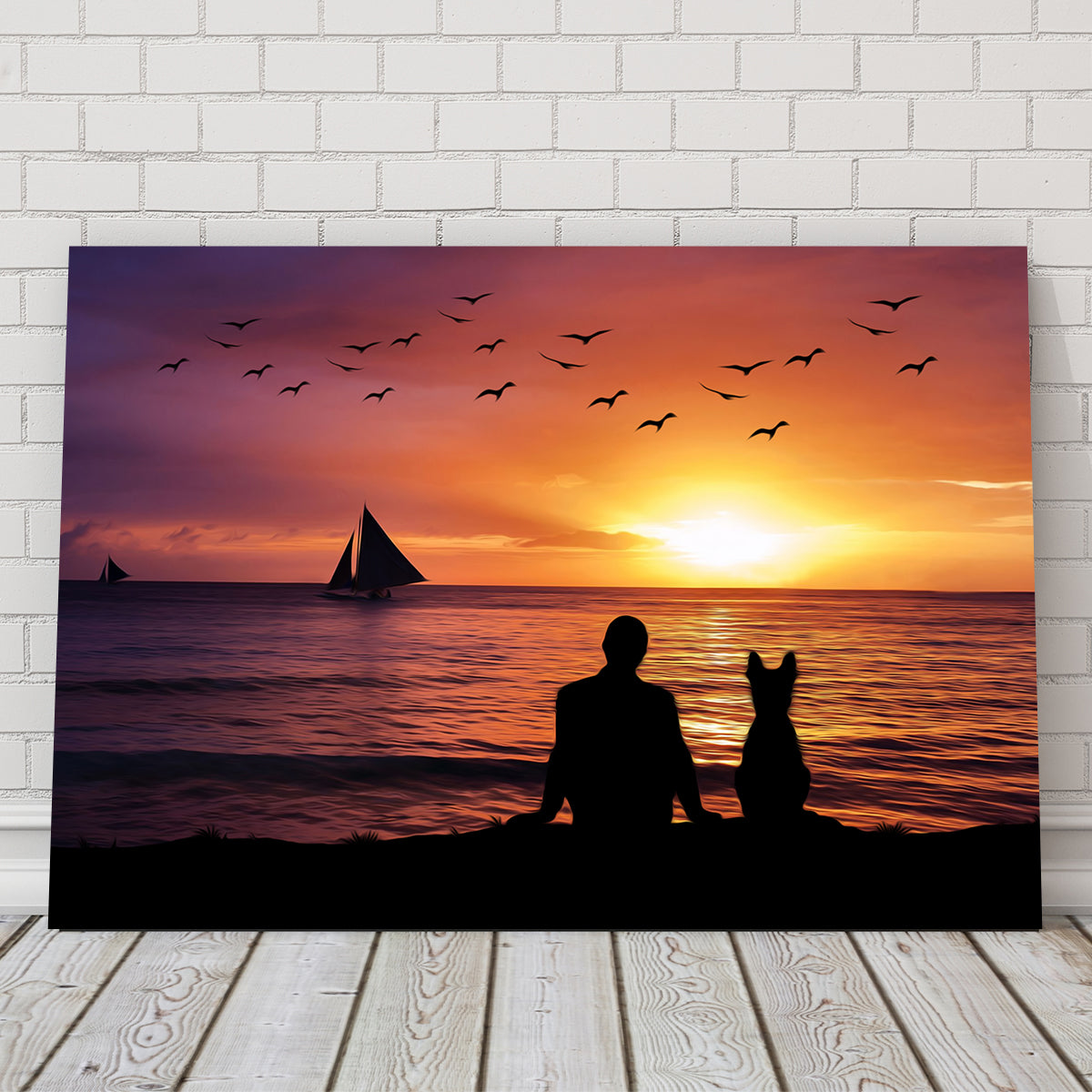 Friendship Sunset Wall Art