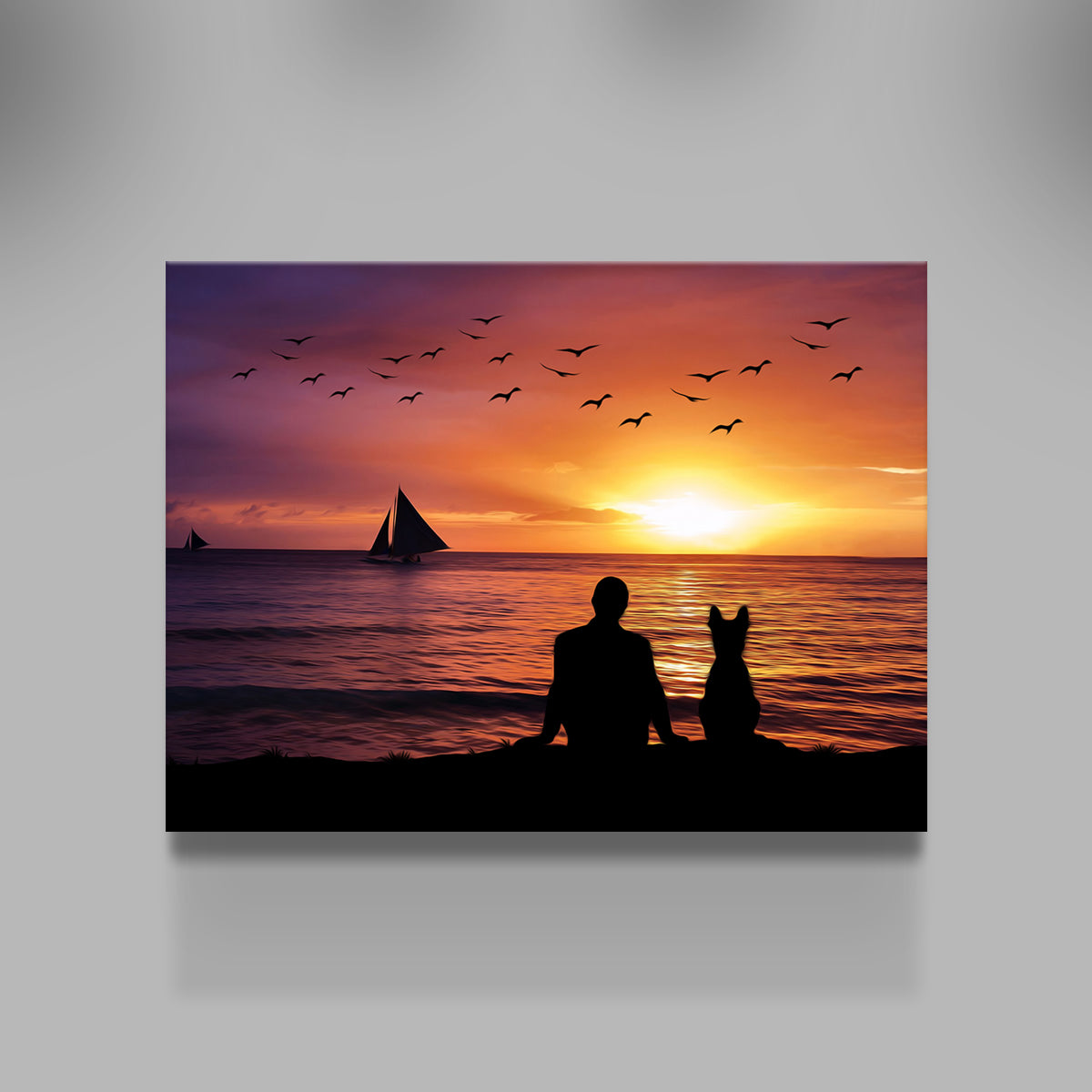 Friendship Sunset Wall Art