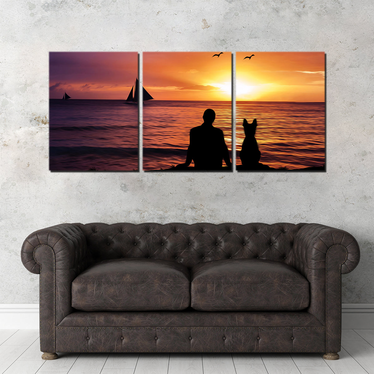Friendship Sunset Wall Art