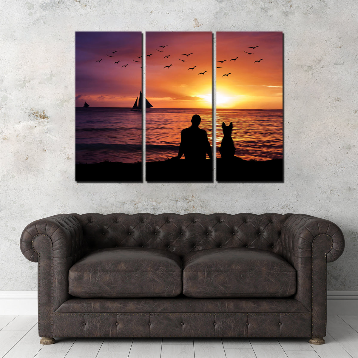 Friendship Sunset Wall Art