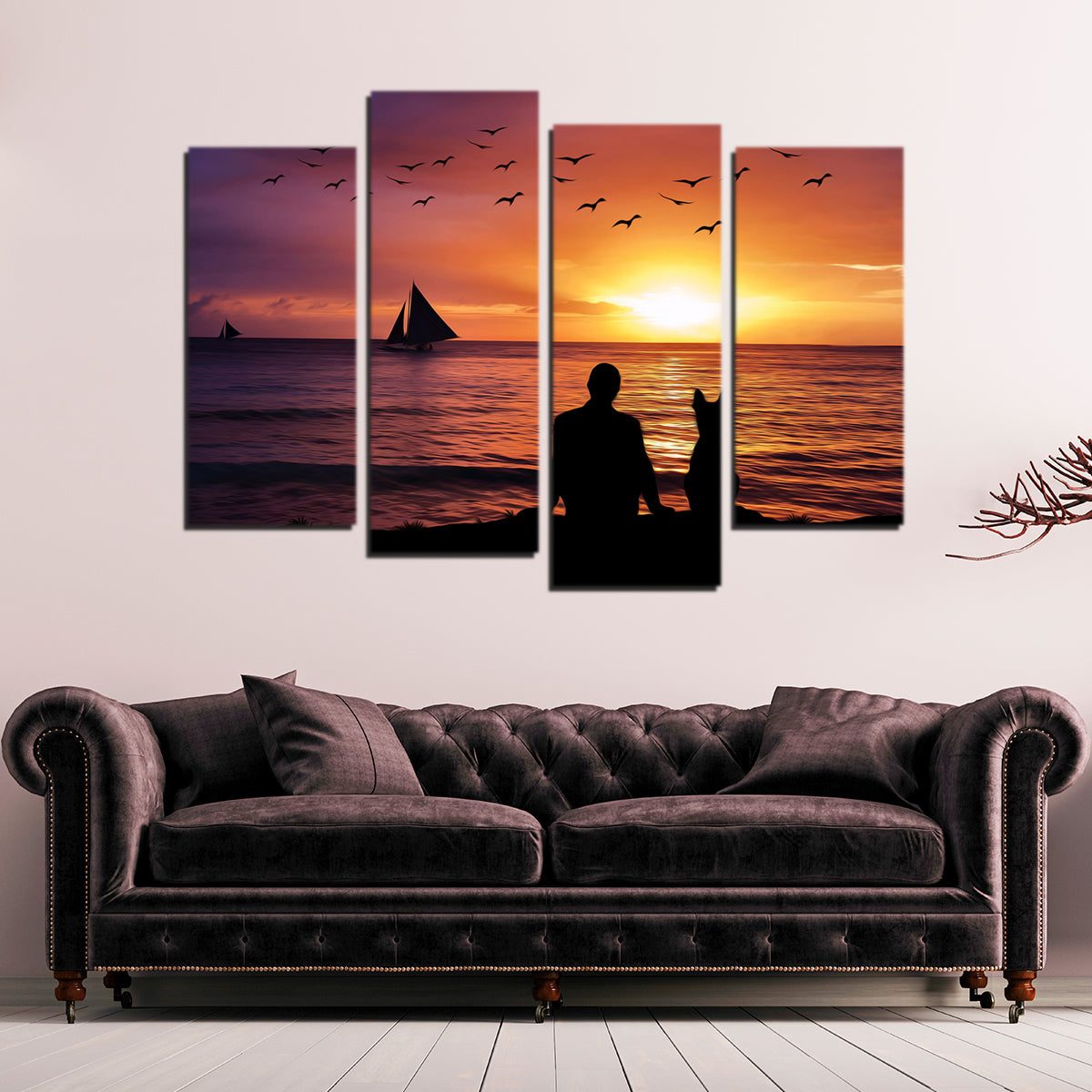 Friendship Sunset Wall Art