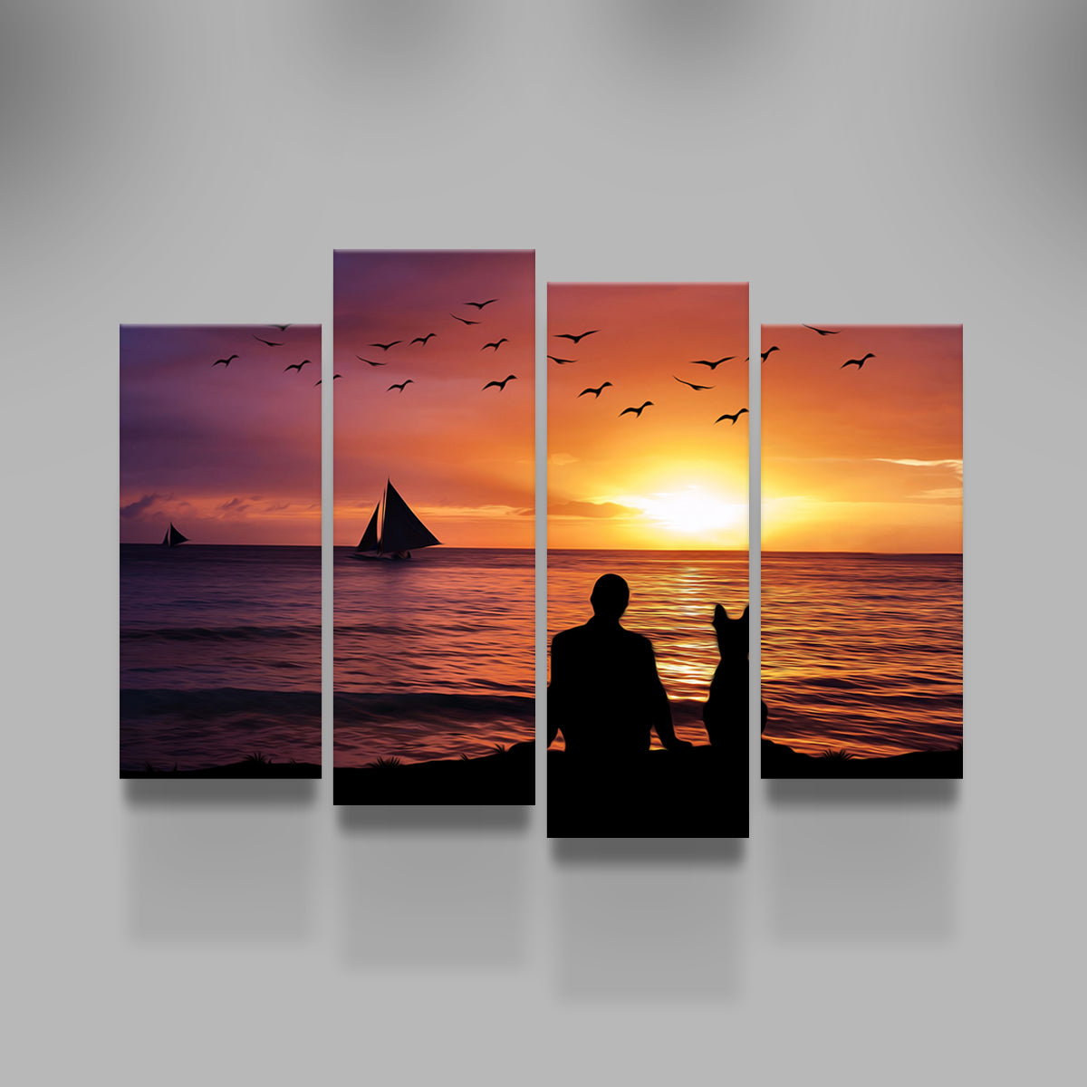Friendship Sunset Wall Art