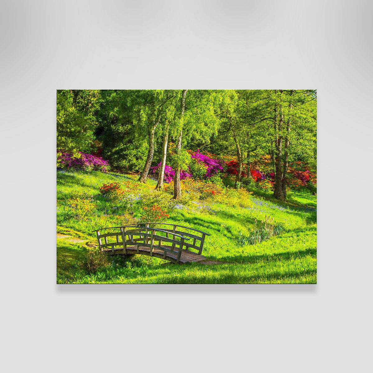 Garden Footpath Bridge Wall Art