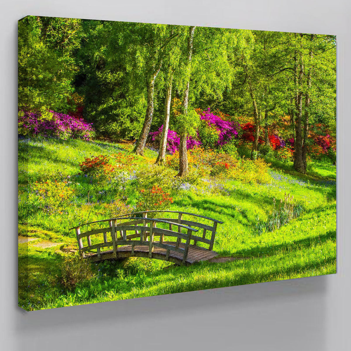 Garden Footpath Bridge Wall Art